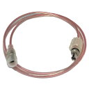 防水仕様 1m 2芯 5.5-2.1 DC 延長ケーブル 透明ケーブル 外径5.5mm 内径2.1mm DC 端子 電子工作用 バルク品 メール便配送可
