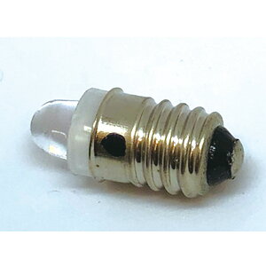 センターマイナス E10 昼白色 低電圧 LED 豆電球 ミニサイズ版 DC 1.5V-3.0Vで点灯可能 乾電池1個から点灯可能 極性 センターマイナス 豆球 一般的にセンタープラスが主流なのでご注意ください LED電球 自力志向 メール便は日時指定不可