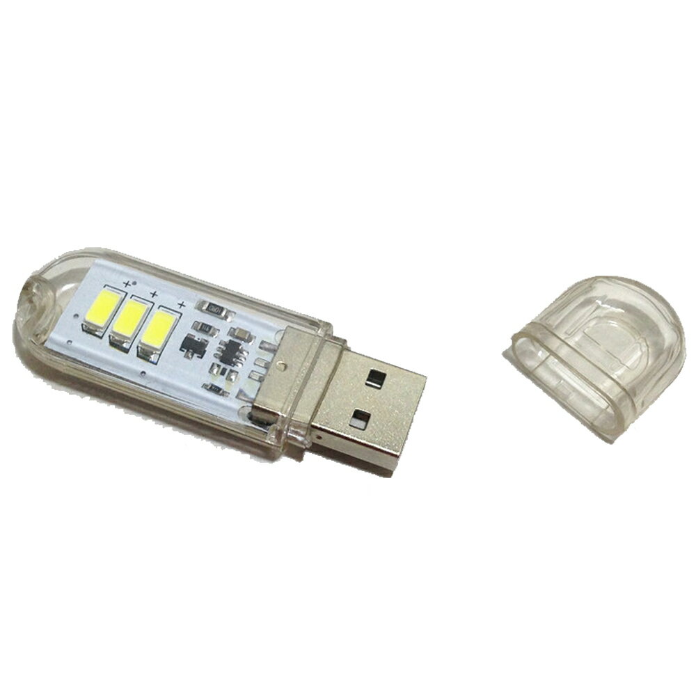 『タッチスイッチ搭載USBメモリー型3LEDライト』