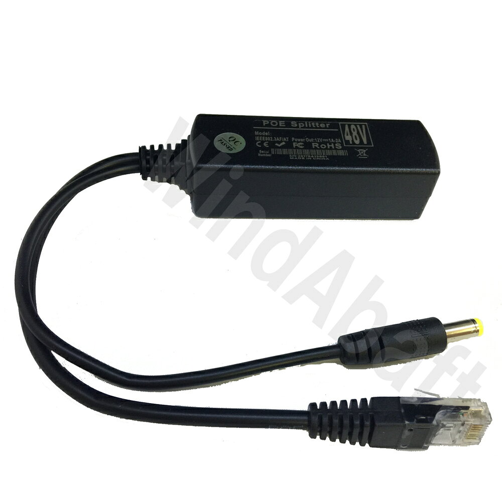 PoE非対応 IPカメラ PoE化 可能 PoE スプリッター IEEE802.3af 準拠 10 100 mbps 入力48V soko-direct-10000378 倉庫ダイレクト東京 楽天市場店 サンプル画像2
