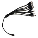訳あり DC電源 8分岐 DCケーブル 外径5.5mm 内径2.1mm 防犯カメラの電源ケーブル 訳あり品 電子工作 にもおすすめ メール便配送可 5.5/2.1mm 極性:センタープラス 訳有内容を確認ください!!