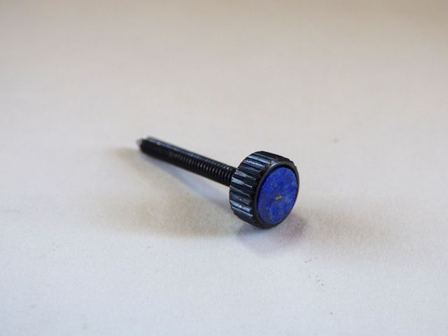 #10201 ラピスラズリ 黒ネジ(スクリューのみ) Adjuster Screw with GEM STONE for Wittner 902/904シリーズ