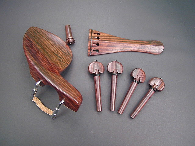 Violin Fitting set Rosewood Black 1