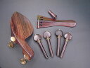 Violin Fitting set Rosewood Guarneri Hill Gold 1