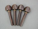 ヒル型/ゴールド ローズウッド材 バイオリン ペグ Violin Rosewood Peg set Hill/Gold ring & pin
