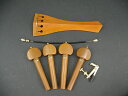 Custom Chinrest Fitting set Boxwood/Gold Model