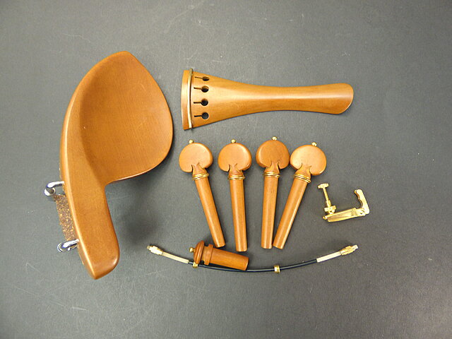 Violin Fitting SetBoxwood Gold 3/4