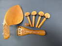 Violin Fitting Set Boxwood 彫刻 #1