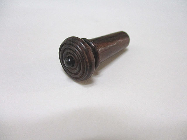 バイオリン エンドピン Violin Endpin Rosewood Flat Black-pin 3G