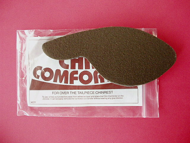 RDM ENTERPRISES CHIN COMFORTER for Over the Tailpiece Chinrest あご当て用パッド・オーバーテールピース用 15.5cmX6.5cm 裏面両面テープ付き