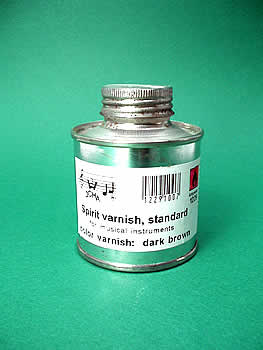 アルコールニス・ダークブラウン Sprit Varnish standard for musical instruments color varnish：Dark Brown 100ml JOHA Article No.1229