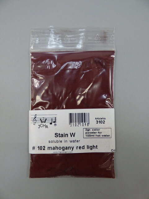 Stain W # 102 mahogany red light