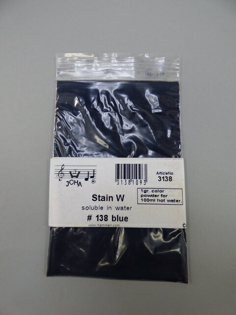 Stain W (soluble in water) # 138 blue 水溶パウダー10g入り Stain W Joha Article No.3138