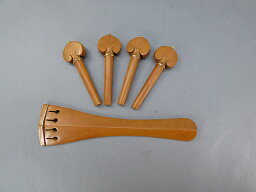 Cello Fitting set BoxwoodGold Model Hill Tailpiece