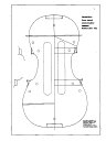 Drawing Cello Model Piatti 1720 The design of the famous cello by Antonio Stradivari "Piatti" of 1720, designed by Simone Fernando Sacconi. It was slightly lengthened to make it more slender. However from the design can obtain the internal mold in both the original length or amended. 紙面サイズ　約 59　cm　X　86　cm 　