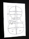 Violin Plans: Strad 1716 Outline and Archings.