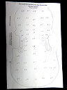 VIOLA Thickness Maps 416mm Silver Medal Tone Instrument Actual Measurements