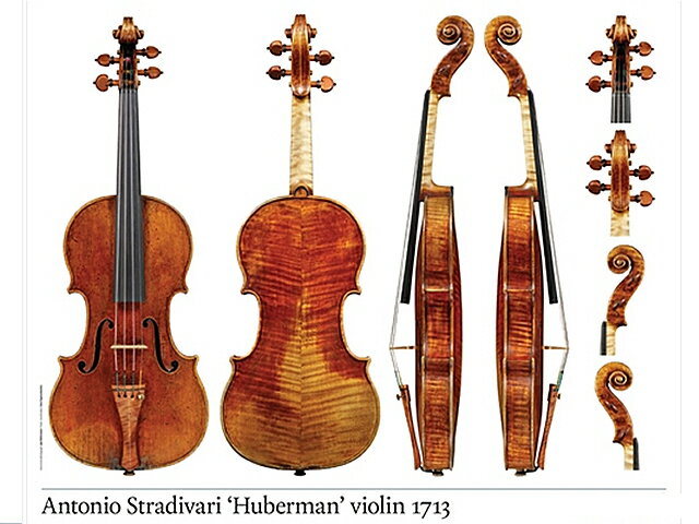 Antonio Stradivari 'Huberman' violin 1713 (バイオリン ポスター)