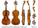 Antonio Stradivari 'Benvenuti' violin 1727 68cm　X　84cm One of the masterpieces of Stradivari’s late period, the ‘Benvenuti’ has had a rich playing history ? which makes it all the more remarkable that the instrument remains in superb condition today. This is the first of The Strad's posters to use full-colour micro-CT scans, with all the scanned images actual-size reproductions of the instrument. From both the front and rear, the pegbox appears wide and powerful, the fluting remaining quite shallow all over (as in the volute), to deepen only under the throat' ? Andrea Zanre in the December 2016 issue *裏面に当楽器の詳細なデータ、graduation map、partsサイズ等が掲載。