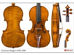 Francesco Rugeri violin 1686 (バイオリン ポスター)