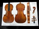 Kruse’ Stradivari violin 1721 42cm x 62cm メール便(定形外普通郵便)の送料は350円〜です。 A fabulous instrument made by Bergonzi at the height of his powers. Includes measurements. ‘The soundholes are beautifully drawn, but almost Stainer-like in model. The curling lower wings are deftly fluted with a straight gouge cut from the wing tip to the central nick. They are quite noticeably undercut, which seems to have been Bergonzi’s habit. The more common Bergonzi soundhole shape is exaggeratedly Stradivarian, with broad, flat wings, a tendency to dominate the front, and sweeping close to the edges’ ? John Dilworth in the March 2007 issue of The Strad *裏面に当楽器の詳細なデータ、graduation map,parts等が掲載。