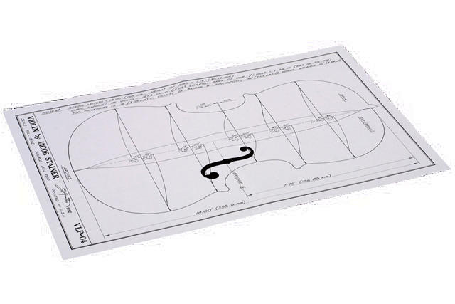 Jacob Stainer Violin Plan