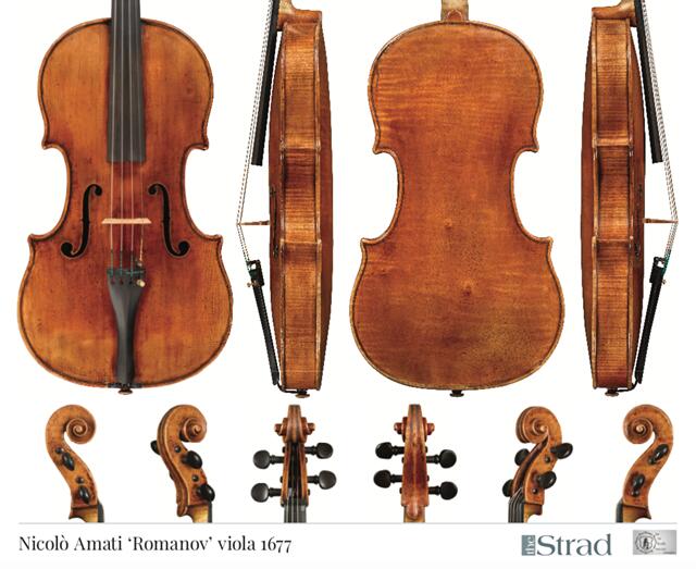 Nicola Amati-Romanov 1677 viola (ビオラ ポスター)