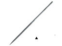 Glardon/Vallorbe Needle File, 　Triangle, Cut 0 　3.0mm x 75mm　（全長　140mm） グラードン・バローべ（GLARDON/VALLORBE）製 正規輸入品保障品 For precision work on metal and wood. With round, urled steel handle. Hardened to 64-66 HRC. Cut 0 = coarse, cut 1 = medium. 　Overall length　　140 mm 　Shape　　　　　　　Three-square 　Cut length　　　　75 mm 　Cross section　　3.0 mm スイス・バローベ社のヤスリは世界最高水準とのの品質評価を得ています。