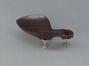 Verga/Hill Chrome Bracket Violin Chinrest Rosewood バイオリンあご当 ローズウッド ベルガ/ヒル