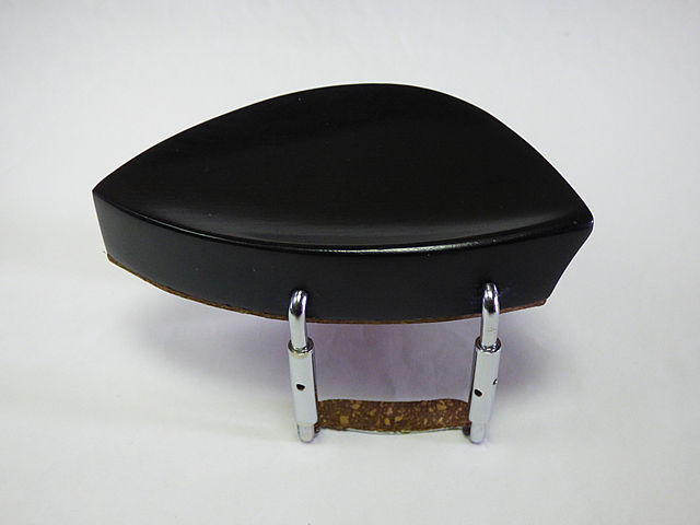 バイオリン用あごあて インド産最高級エボニー材使用。