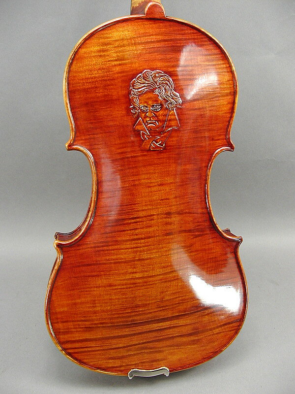 ベートーベン彫刻バイオリン #4Beethoven Engraved Violin