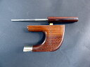 Snakewood Bow Frog Bass　Snakewood Frog 4/4 Snakewood Screw Abalone Slide Copper Metal