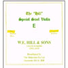 バイオリン弦 ヒル E線 W.E.HILL & SONS Special Steel Violin E
