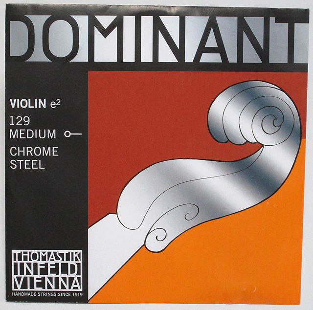 ドミナント E線 129/129MS (クロームスチール) バイオリン弦 DOMINANT E 129/129MS