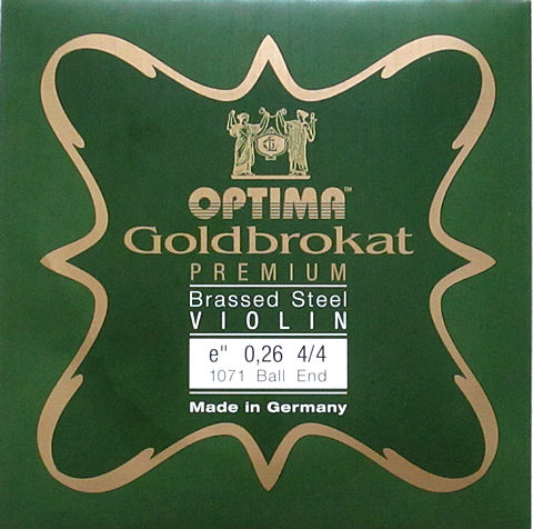 oCI E S[huJbg v~A uX X`[ OPTIMA Goldbrokat PREMIUM Brassed Steel Violin