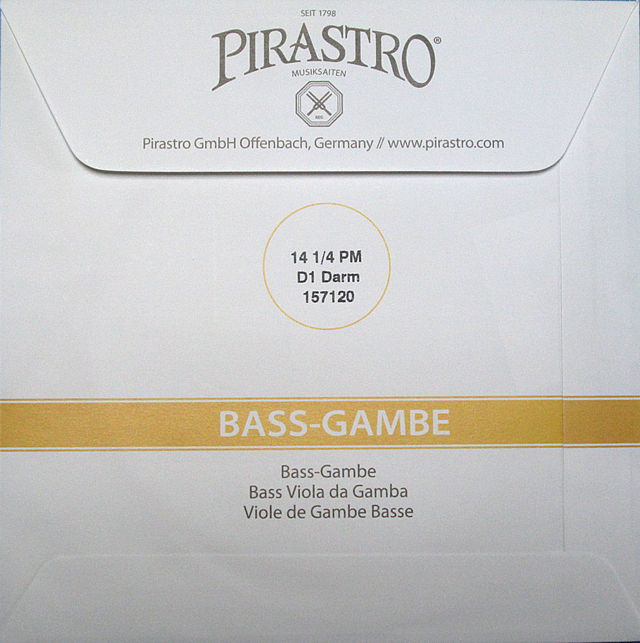 Х и D1 PIRASTRO BASS-GAMBE D1:#1571