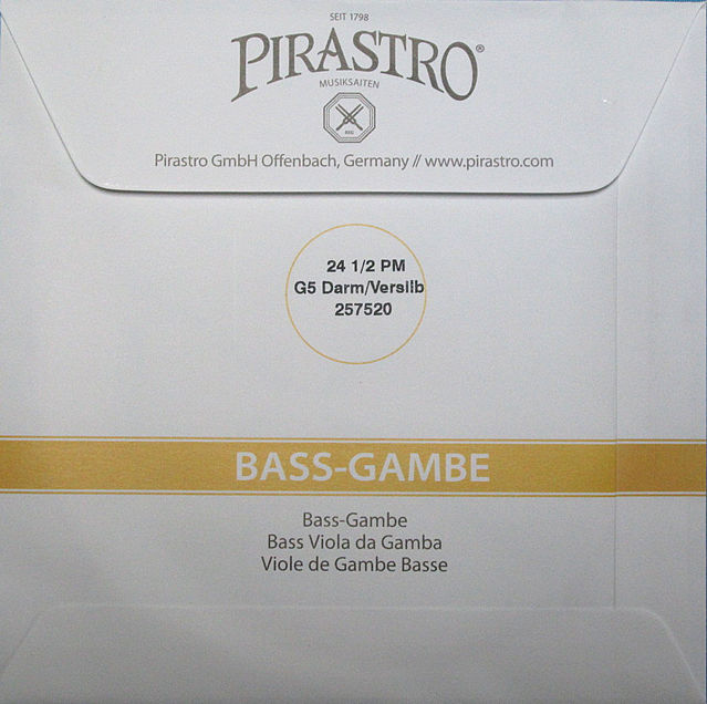 PIRASTRO Bass-(Tenor)-Gambe G(5) Silverplated on gut:No.257520 24 1/2PM