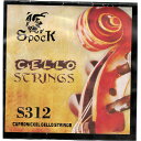 Cello String SpocK S-312 コスパ最高のお薦め China弦　 二胡を始め楽器製造大国の中国は、弦の製造も 盛んで、安価ながらしっかりした品質の弦も少な くありません。非常時の予備や練習用に最適です。 Made in China