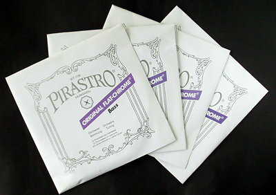 ȥХ ꥸʥեåȥ å PIRASTRO ORIGINAL FLAT-CHROME Bass set