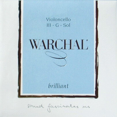 WARCHAL「brilliant」for Violoncello 3-G-Sol No.923 タングステン/シルバー巻 Made in EU