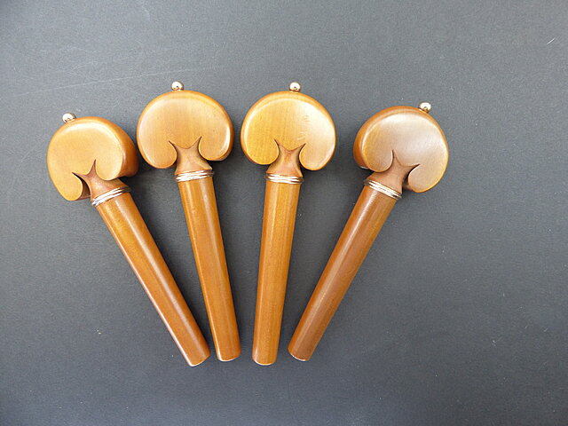 ϡȷ/ ڥå ܥåå Cello Peg set Boxwood Heart model Gold Pin & Ring