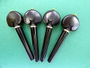 ハート型/ゴールド装飾 エボニー チェロペグセット Cello Peg set Ebony Heart model Gold Pin & Ring