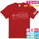 還暦Tシャツ 名入れ無料 猫が全力でお祝い！還暦ニャンダフルTシャツレッド 半袖 左袖に日付名入れ出 ...