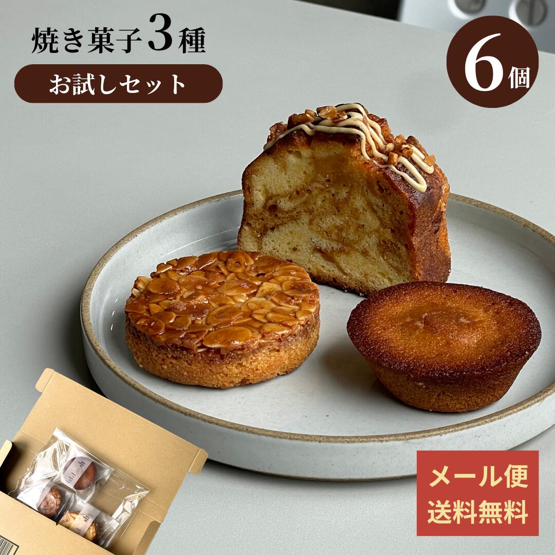 お試し送料無料 焼き菓子 詰め合わせ お試しセット 6個入り 個包装 スイーツ おしゃれ 送料無料 おやつ お茶菓子 洋菓子 フィナンシェ フロランタン ガレット パウンドケーキ 焼き菓子ギフトコーヒーに合う焼菓子 ネコポス メール便