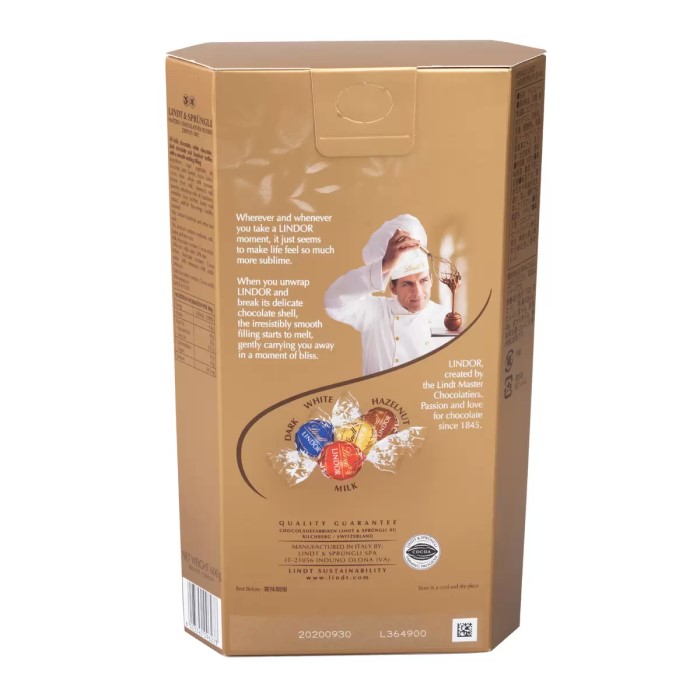 リンツ リンドール ゴールド アソート Lindt Lindor Gold Assorted 600g【2箱セット】【送料無料】