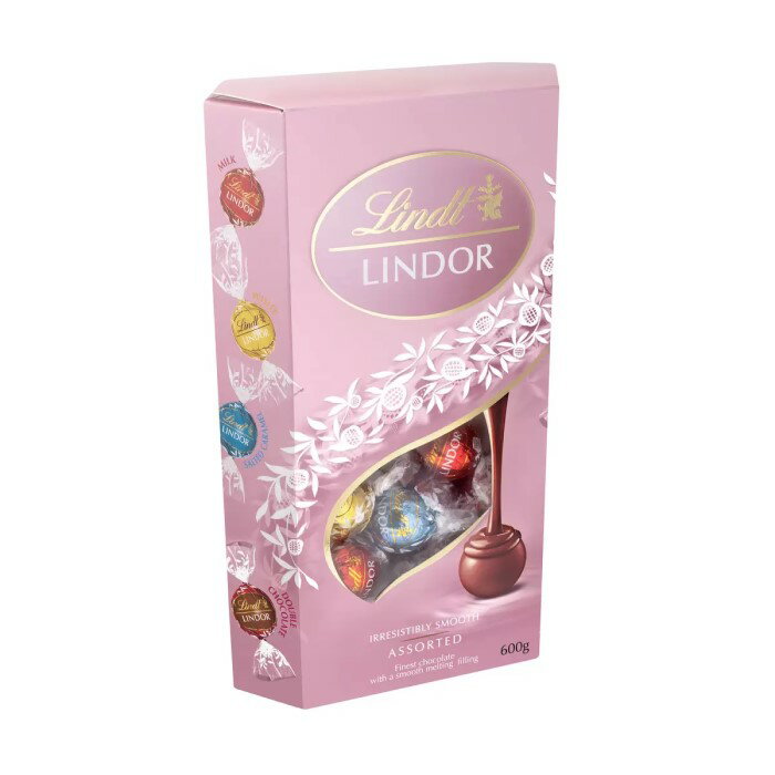 リンツ リンドール ピンク アソート Lindt Lindor Pink Assorted 600g【3箱セット】【送料無料】