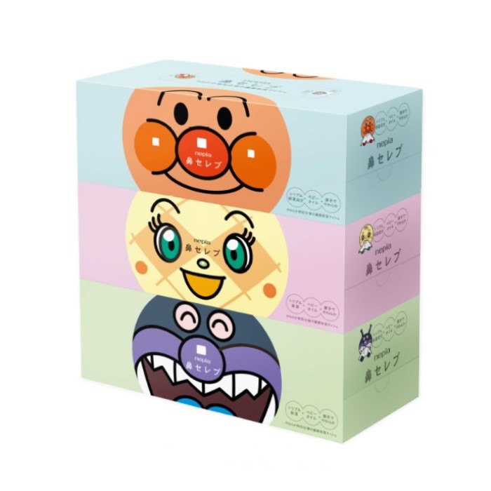 nepia ネピア アンパンマン 鼻セレブ ティシュ3個パック