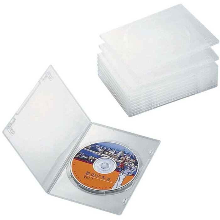 Rakuten - ELECOM エレコム スリムDVDトールケース 10枚セット クリア CCD-DVDS03CR