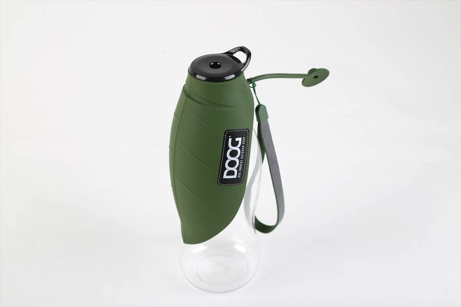 犬 給水ボトル マナーボトル グリーン 割れない シリコン DOOG【公式】3in1 ドッグウォーターボトル お散歩グッズ 犬用ボウル フードボウル 携帯用 犬用水筒 ペット 給水器 犬用ボトル ペットボトル 交換可