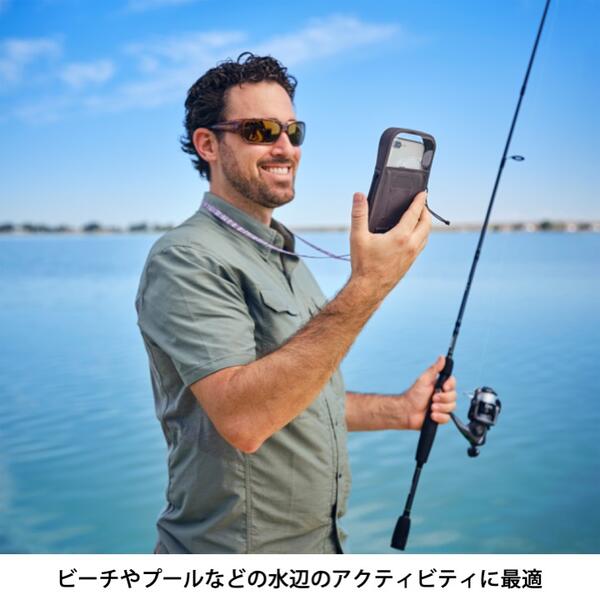 防水ケース スマホ iPhone 水中撮影 アイフォン 防水カバー ネックストラップ プール 海水浴 海 ビーチ 釣り プール レジャー 防塵 お風呂 ナイトアイズ ランオフ 送料無料 NI59098